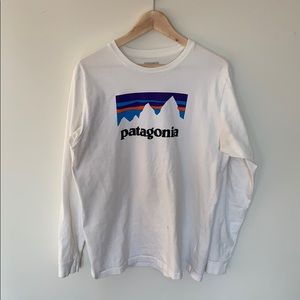 Patagonia white long sleeve t-shirt
